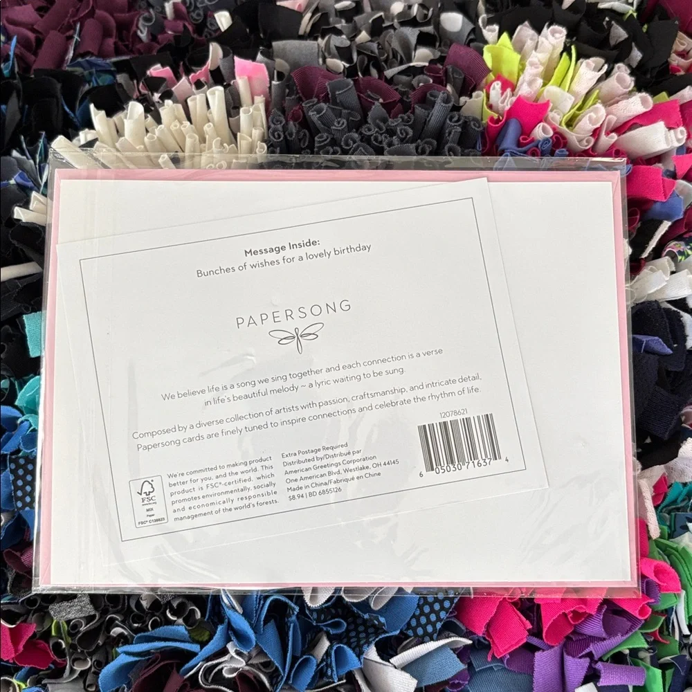 🆕American Greetings-Papersong Birthday Card